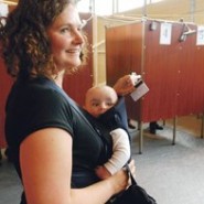 kiezer met kind
